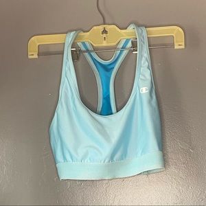Champion baby blue sports bra